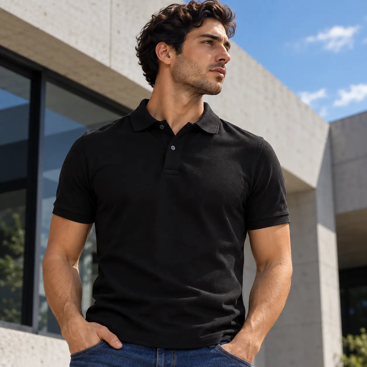 Camisetas tipo polo para hombre